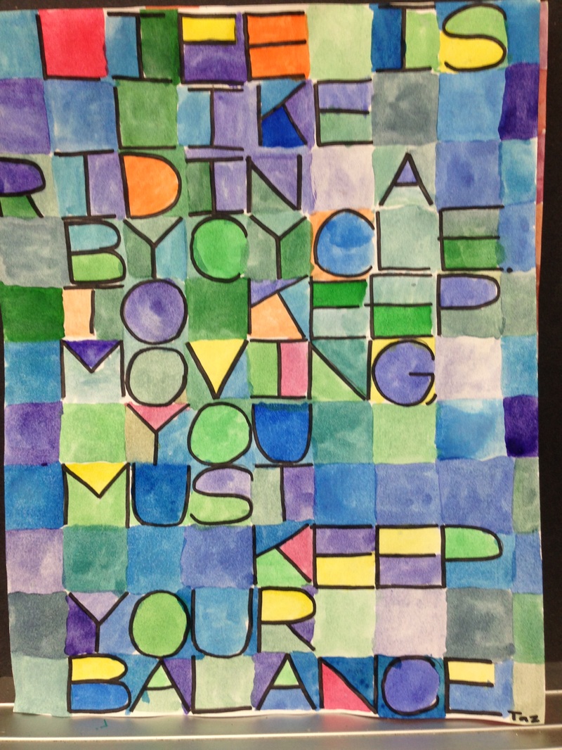 Paul Klee Color Block Letters - Ms. Campbell's Classes